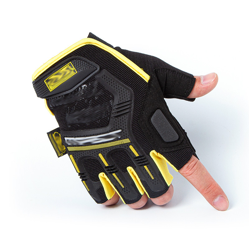 Cut Resistant Glove - Men's Military Half-Finger Work Gloves -