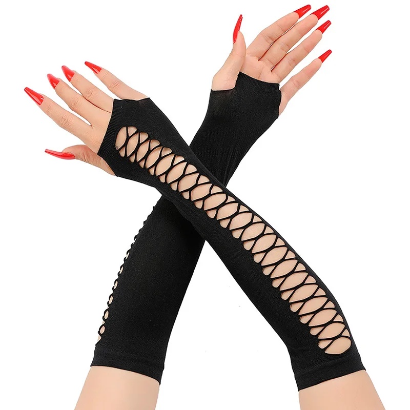 Women's Long Lace Gloves, Fing - Fingerless Glove Knit review and price
