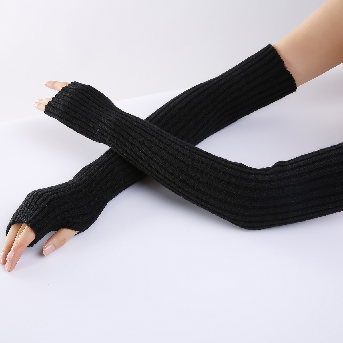 Women Long Ribbed Knit Fingerl - Fingerless Glove Knit review and price