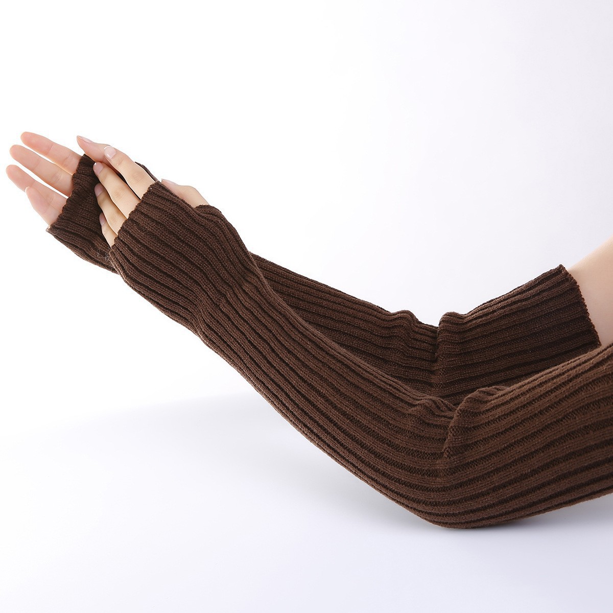 Women Long Ribbed Knit Fingerl - Fingerless Glove Knit review and price